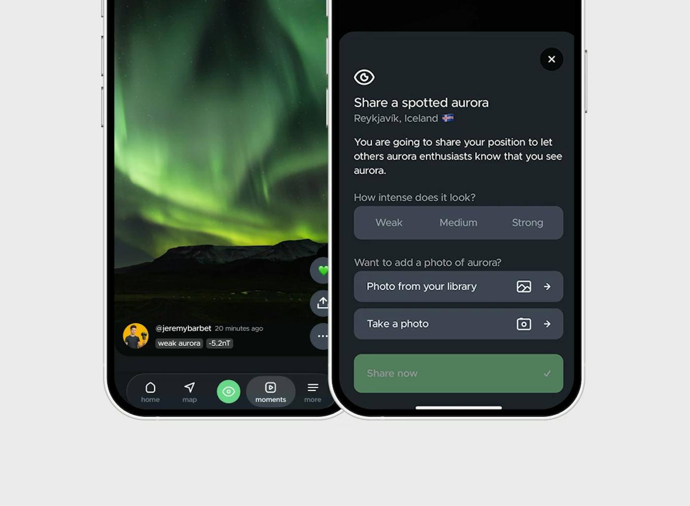 Report your Northern Lights sightings