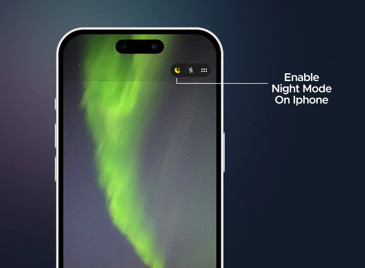 How to enable Night Mode on iPhone to capture a Northern lights