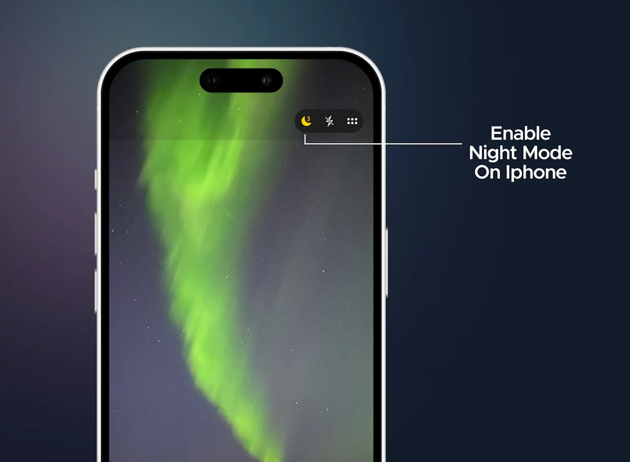 How to enable Night Mode on iPhone to capture a Northern lights