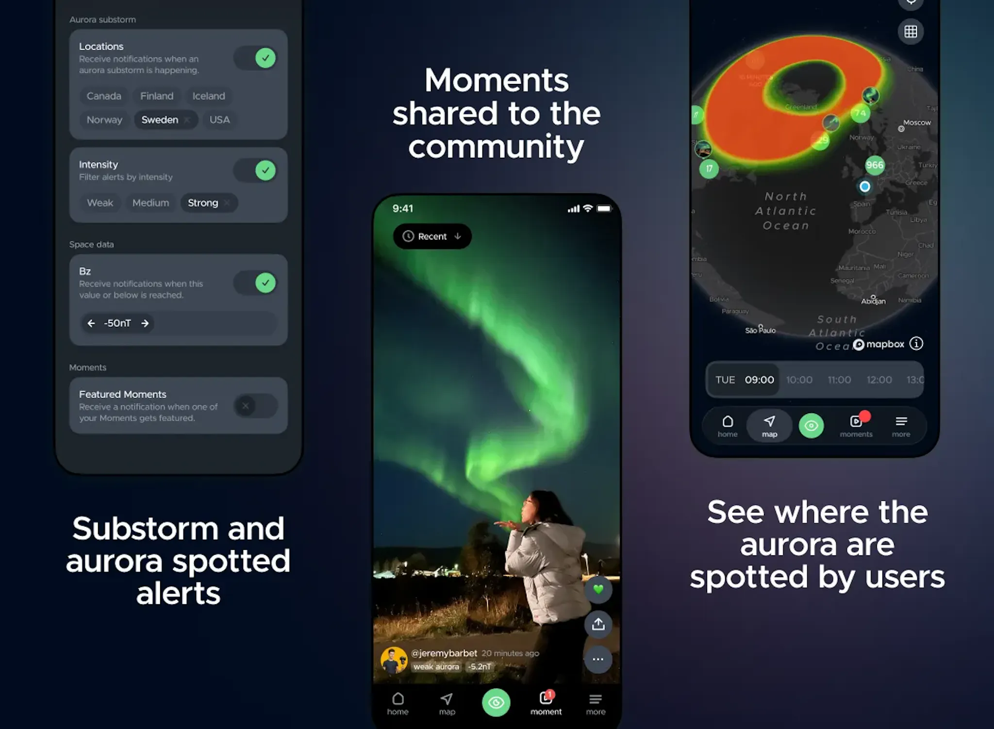 Check aurora activity for Iceland tonight with real-time forecast and sightings on Hello Aurora