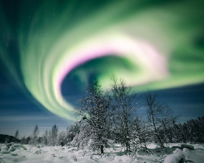 Timo's all time favourite Northern lights at Ylläs, photo by @timoksanen