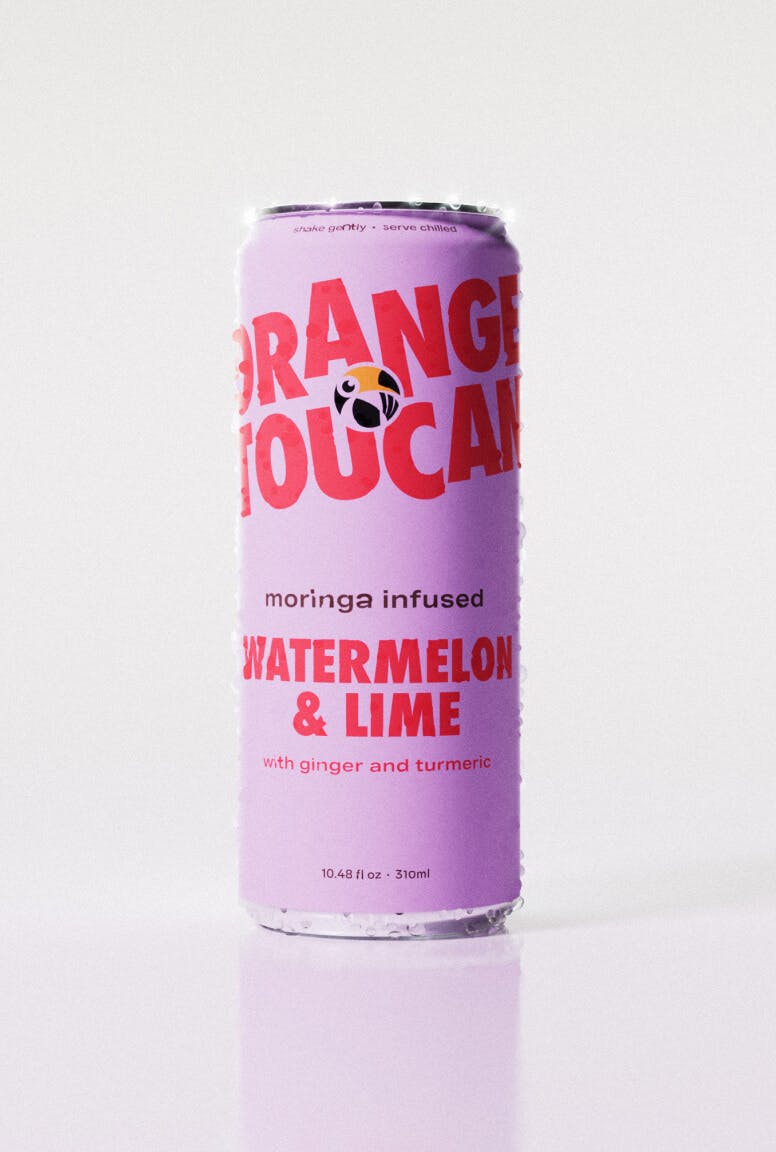 Single can of Orange Toucan