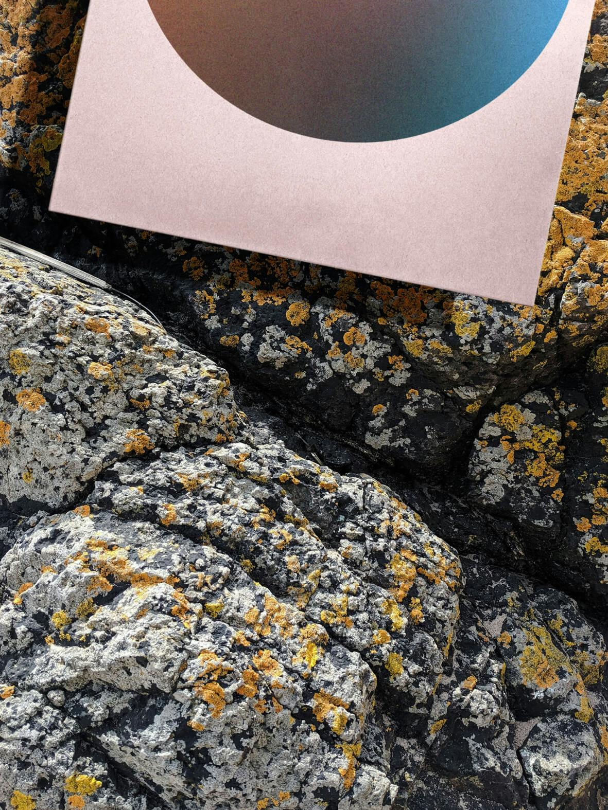 envelop on rocks