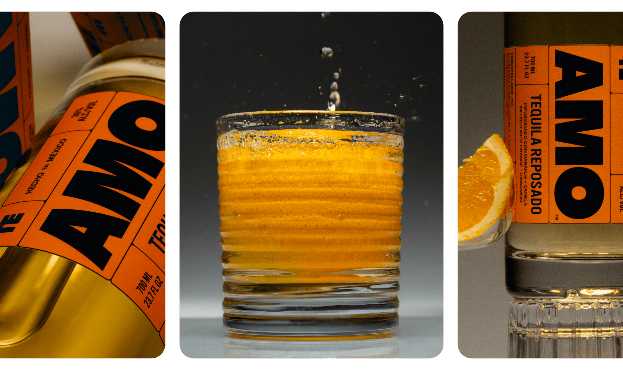 three images of alcohol