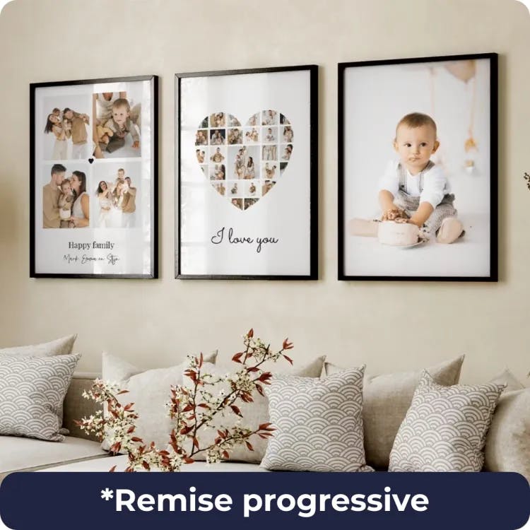 Cadre photo personnalis&eacute;