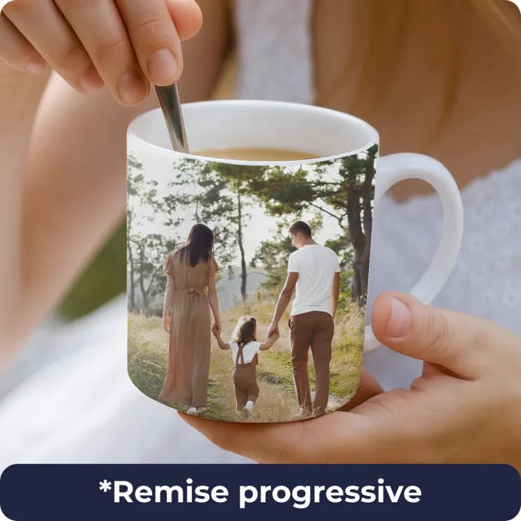 Photo sur tasse