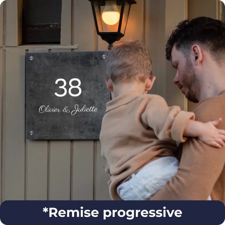 Plaque num&eacute;ro maison