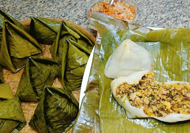 Bánh Ít Mặn Nhân Tôm Thịt