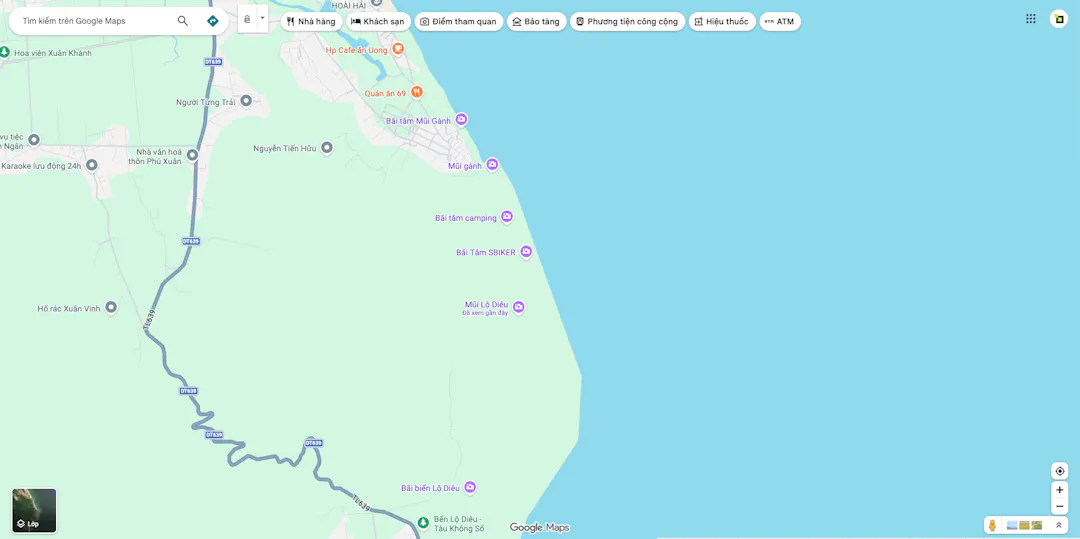 Hướng dẫn đường đi & Mẹo gõ Google Maps đến Đèo Lộ Diêu không lo bị lạc