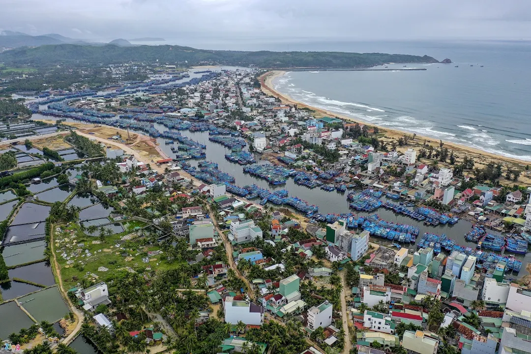 Hình ảnh minh họa - Làng chài ở Hoài Nhơn