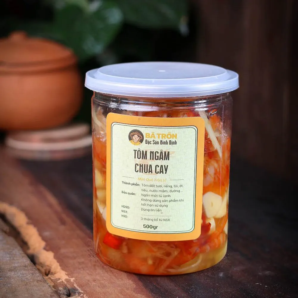 Tôm Ngâm Chua Cay 500gr