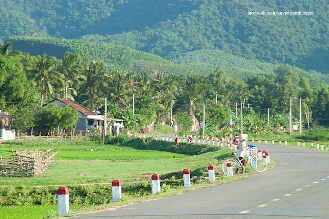 Con đường làng uốn cong đầy duyên dáng, khắc họa nên bức tranh phong cảnh thôn quê thật đẹp!