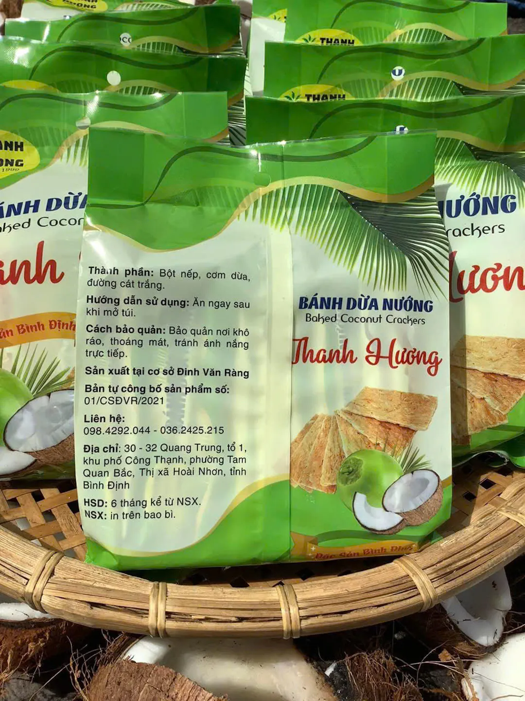 Chọn mua bánh dừa nướng Thanh Hương làm quà ngon rẻ