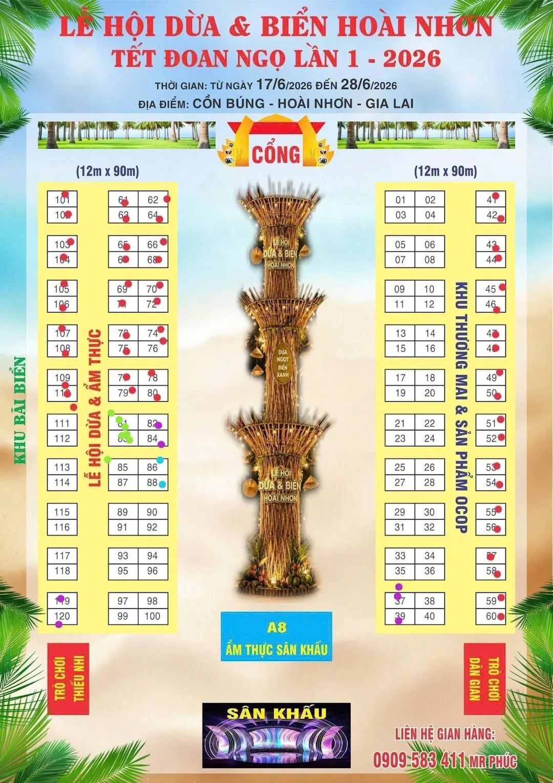 Kinh nghiệm thực tế khi đi chơi Lễ hội Dừa và Biển Hoài Nhơn 2026 cho du khách