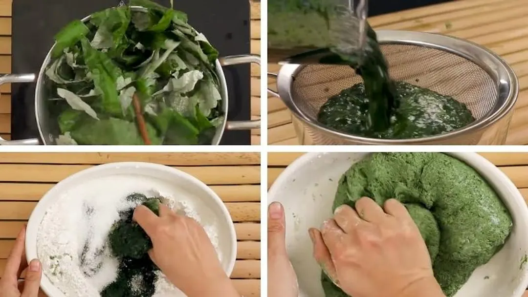 Quy trình các bước làm bánh ít lá gai Bình Định