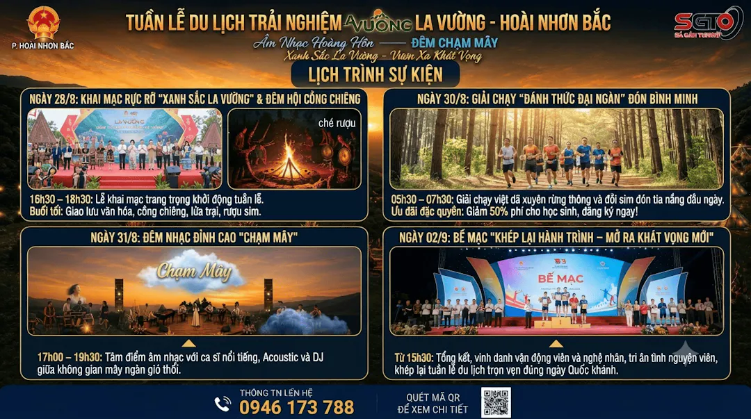 Lịch trình chi tiết Chuỗi sự kiện điểm nhấn không thể bỏ lỡ (28/8 - 02/9/2026)
