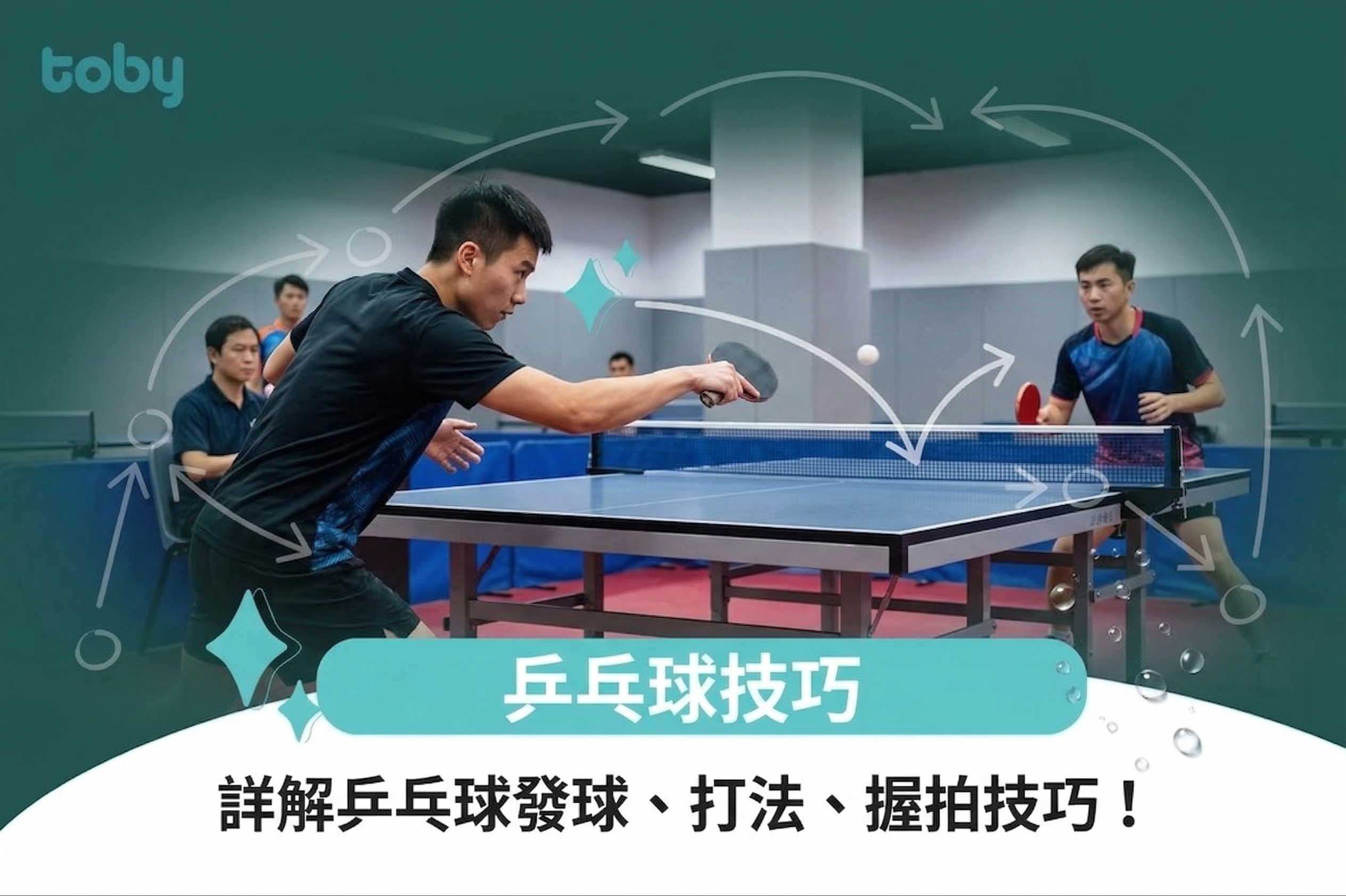 乒乓球技巧｜詳解乒乓球發球、打法、握拍技巧！-banner