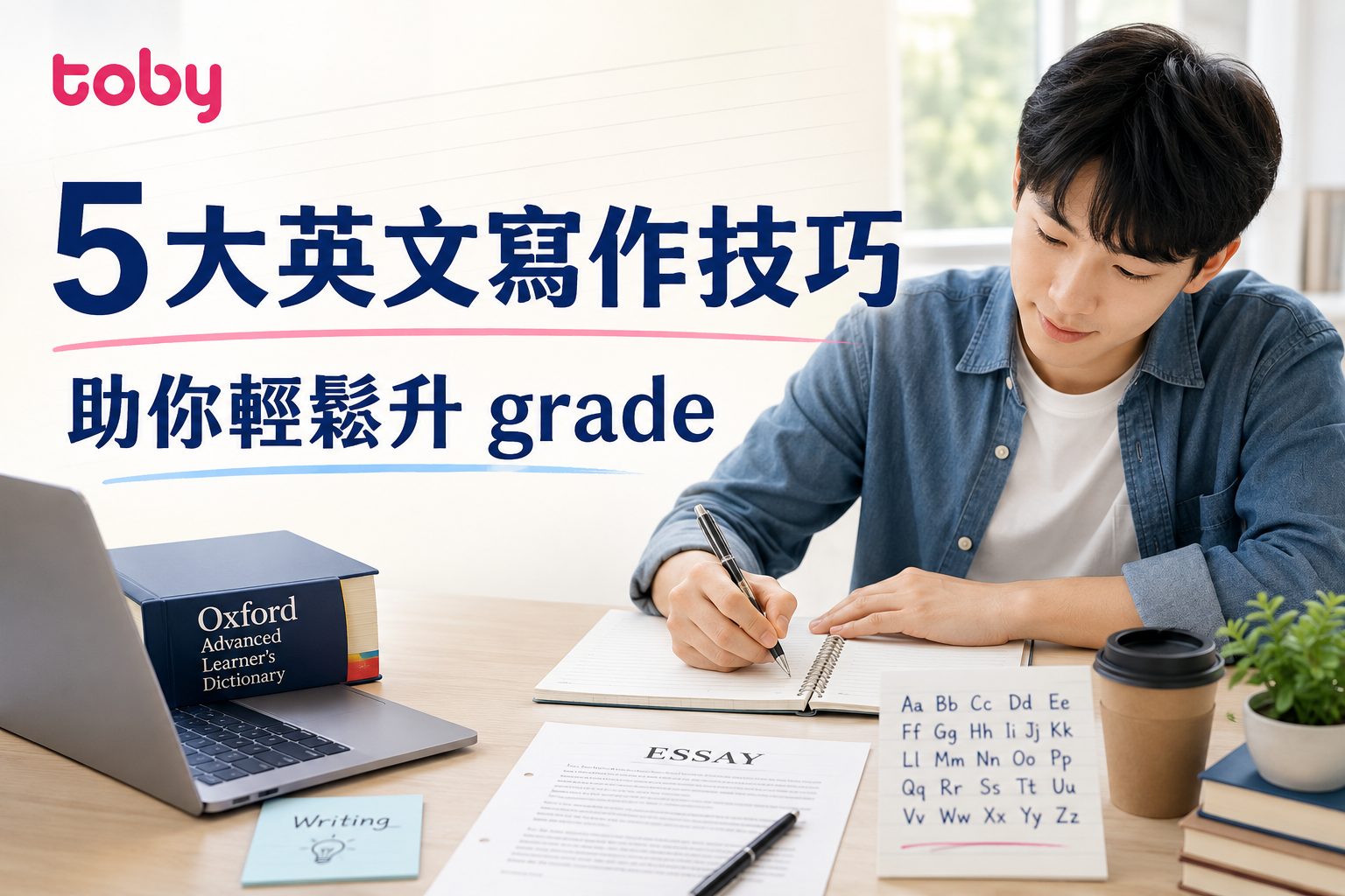 5大英文寫作技巧｜助你輕鬆升 grade-banner