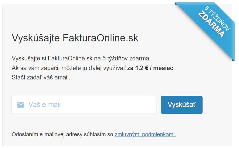 Prihlásenie do Fakturaonline.sk