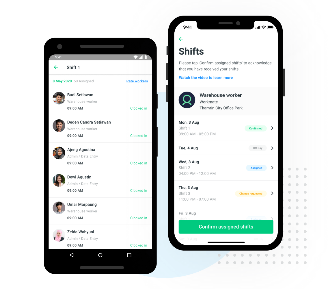 Workforce Supervisor and Employee Mobile App