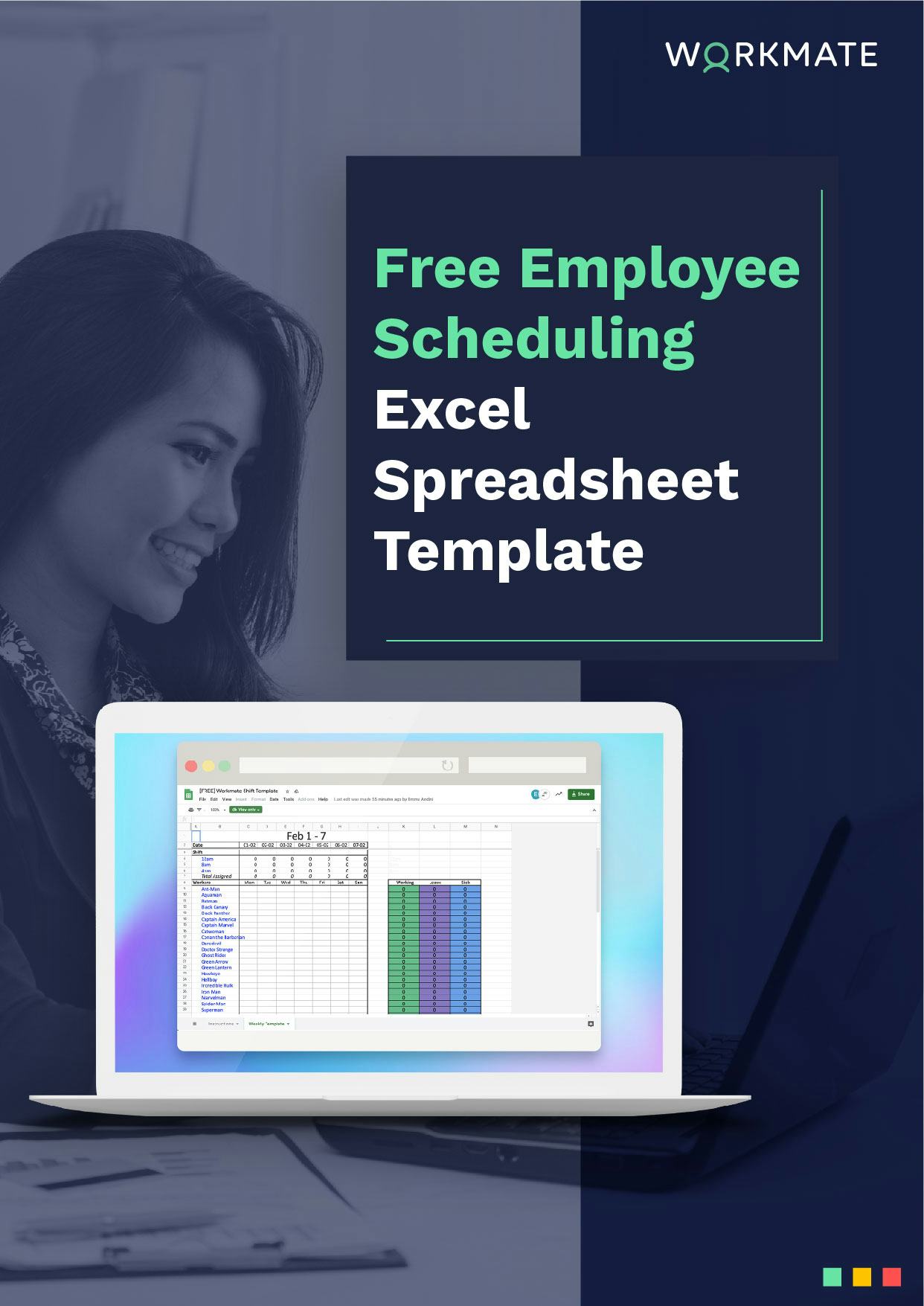 Free Employee Scheduling Excel Spreadsheet Template