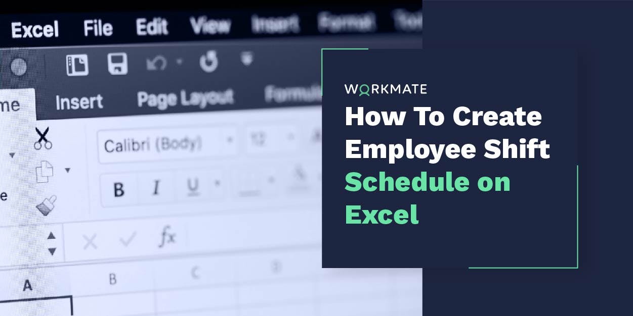 How To Create Employee Shift Schedule On Excel Free Template Included Workmate
