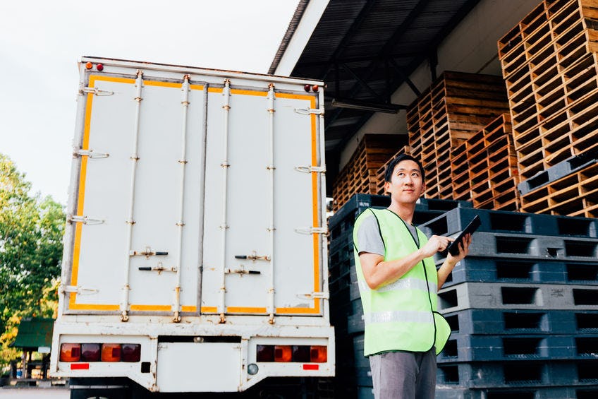 Workmate business logistics and warehouse