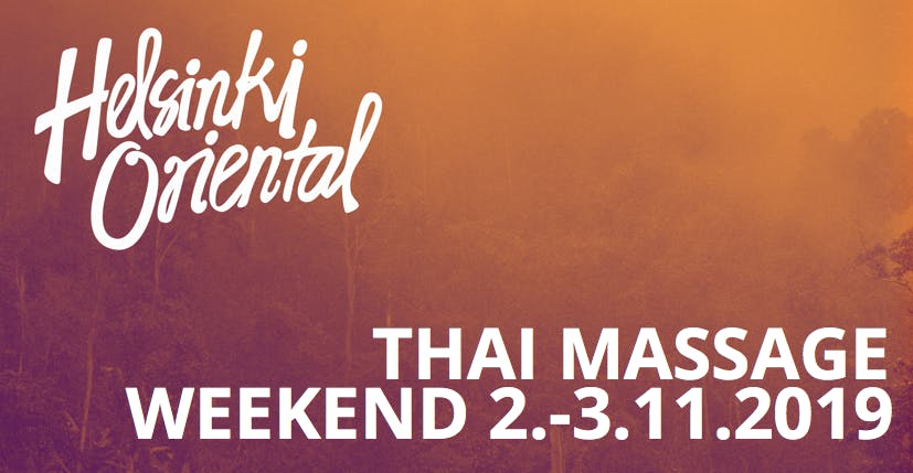 Helsinki Oriental Thai Massage Weekend
