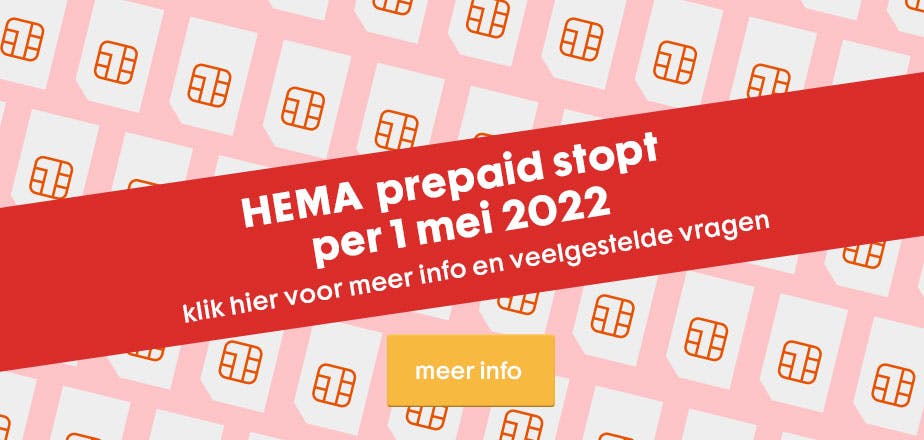HEMA prepaid stopt per 1 mei 2022