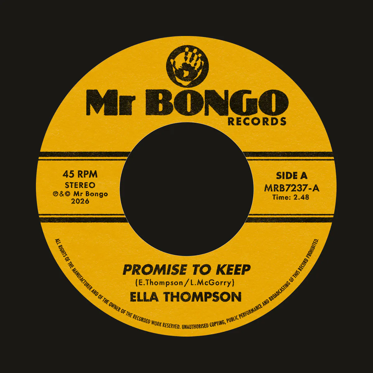 Cover artwork for: Ella Thompson - Promise To Keep / Change Of Heart