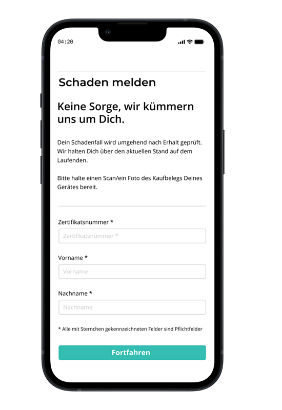 hepster Schaden melden einfach online 24/7