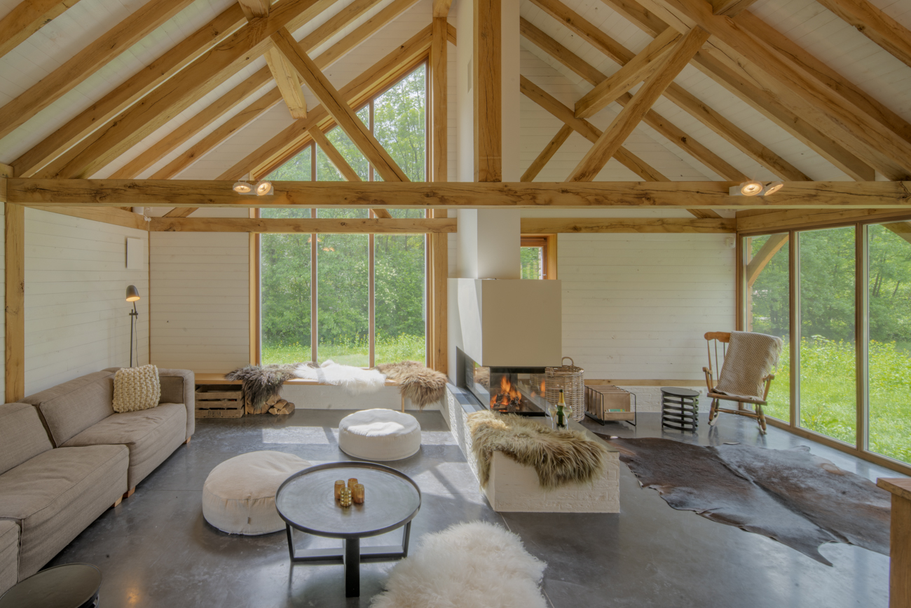 Inspiratie inrichting eikenhouten bijgebouw