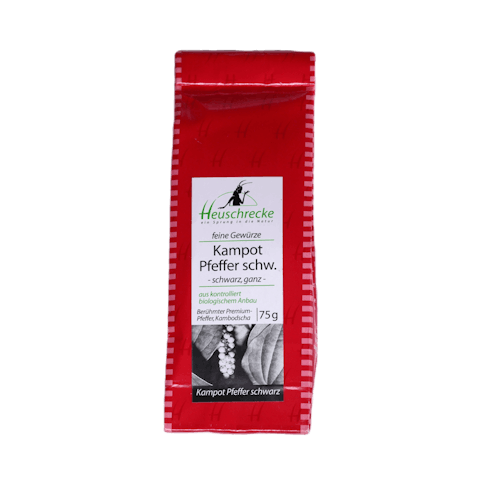Kampot, schwarz, Verpackung