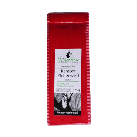 Kampotpfeffer, weiß, Verpackung
