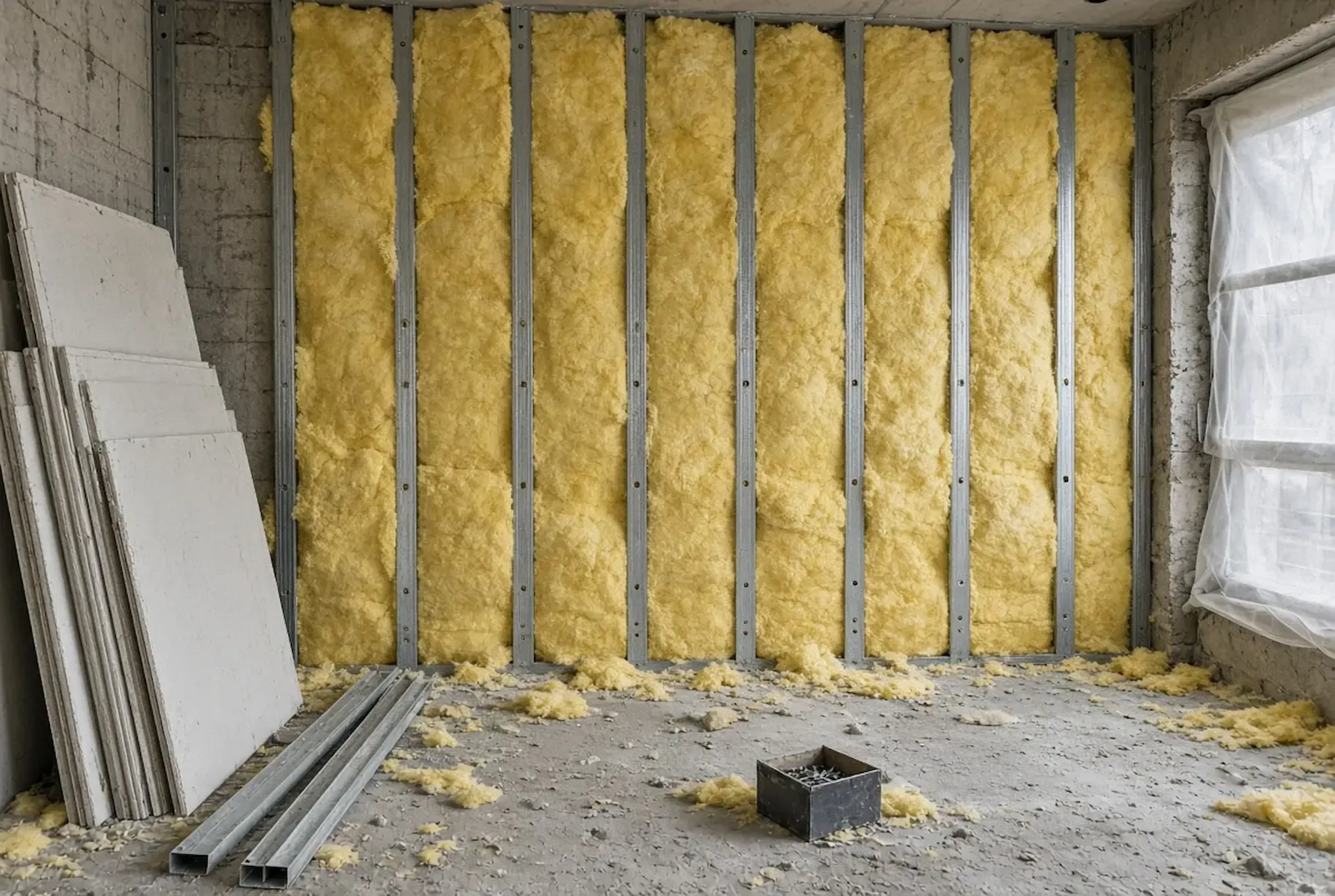 Rénovation ampleur isolation thermique mur intérieur