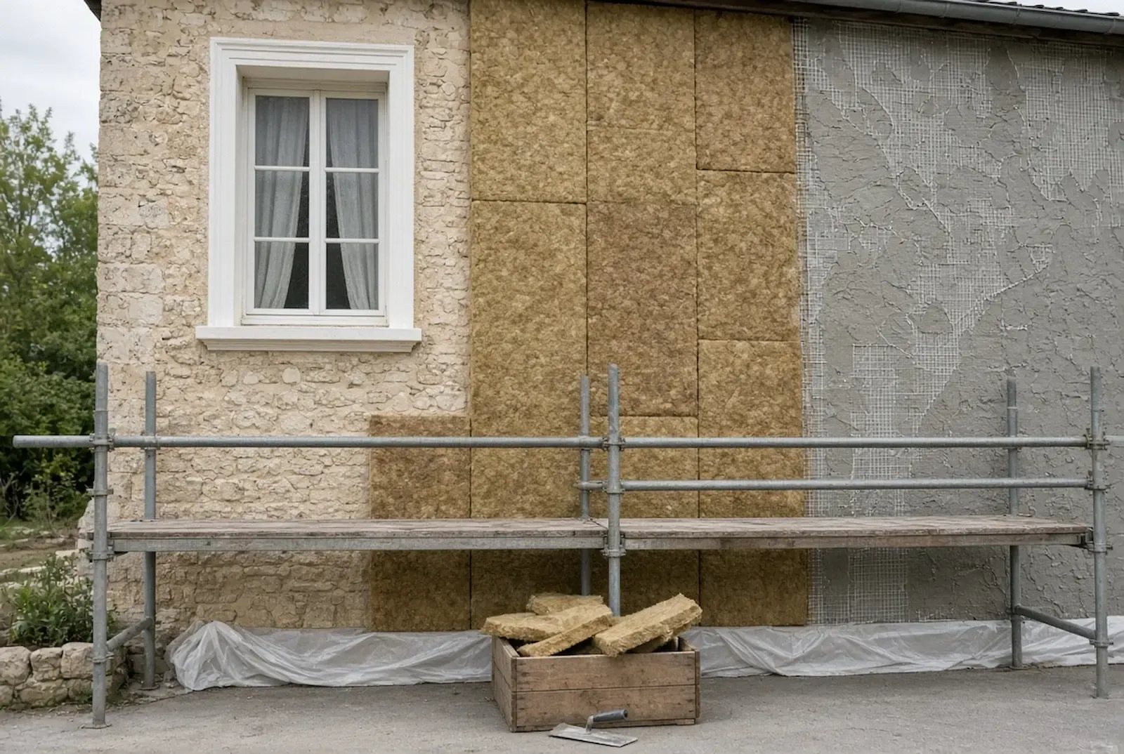 Isolation thermique des murs extérieurs ITE