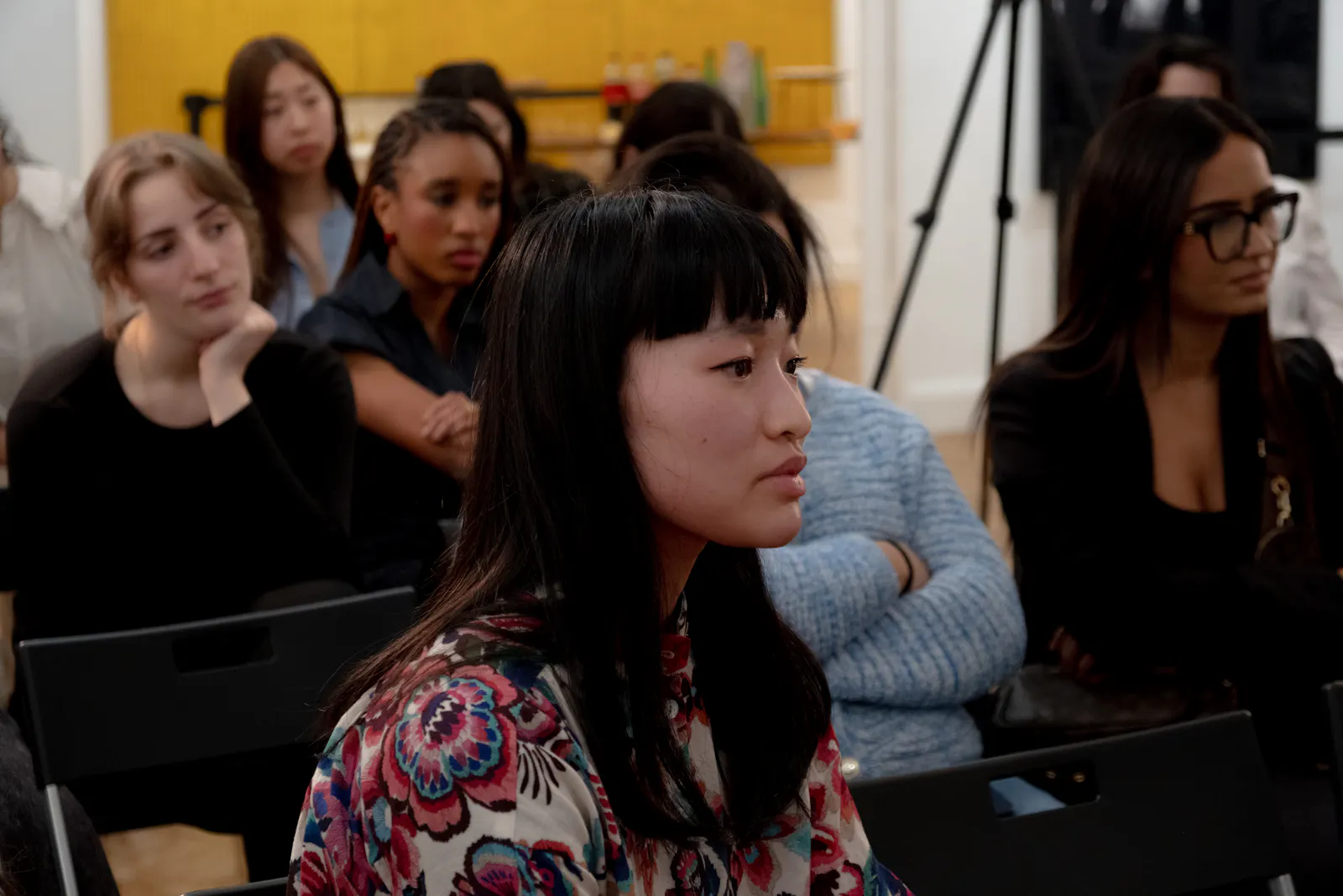 Florence students at an event