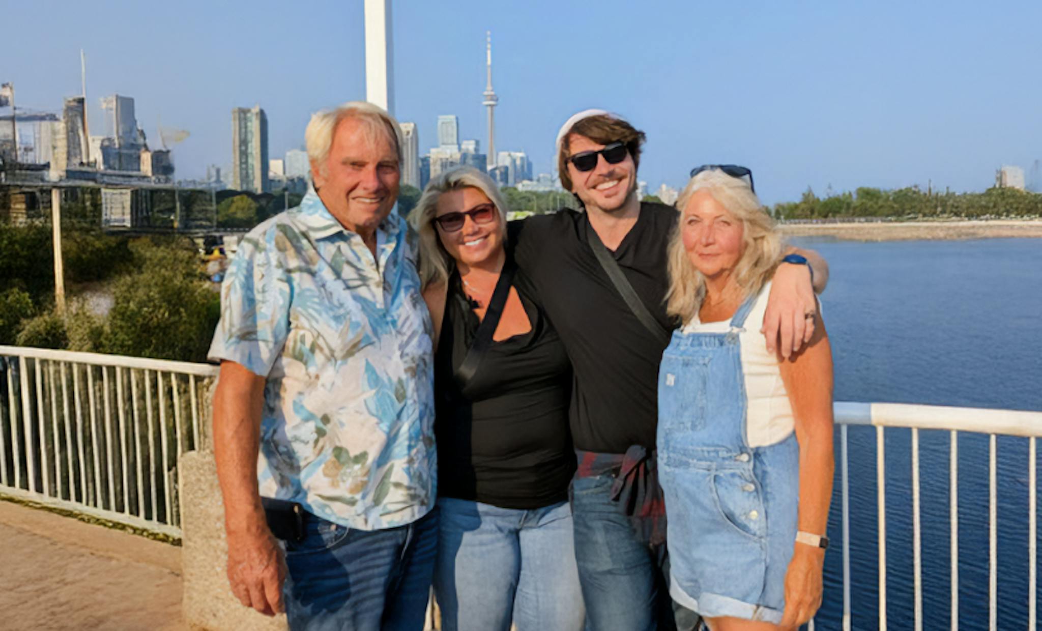 Debra Scott, Dave Scott, and their two children
