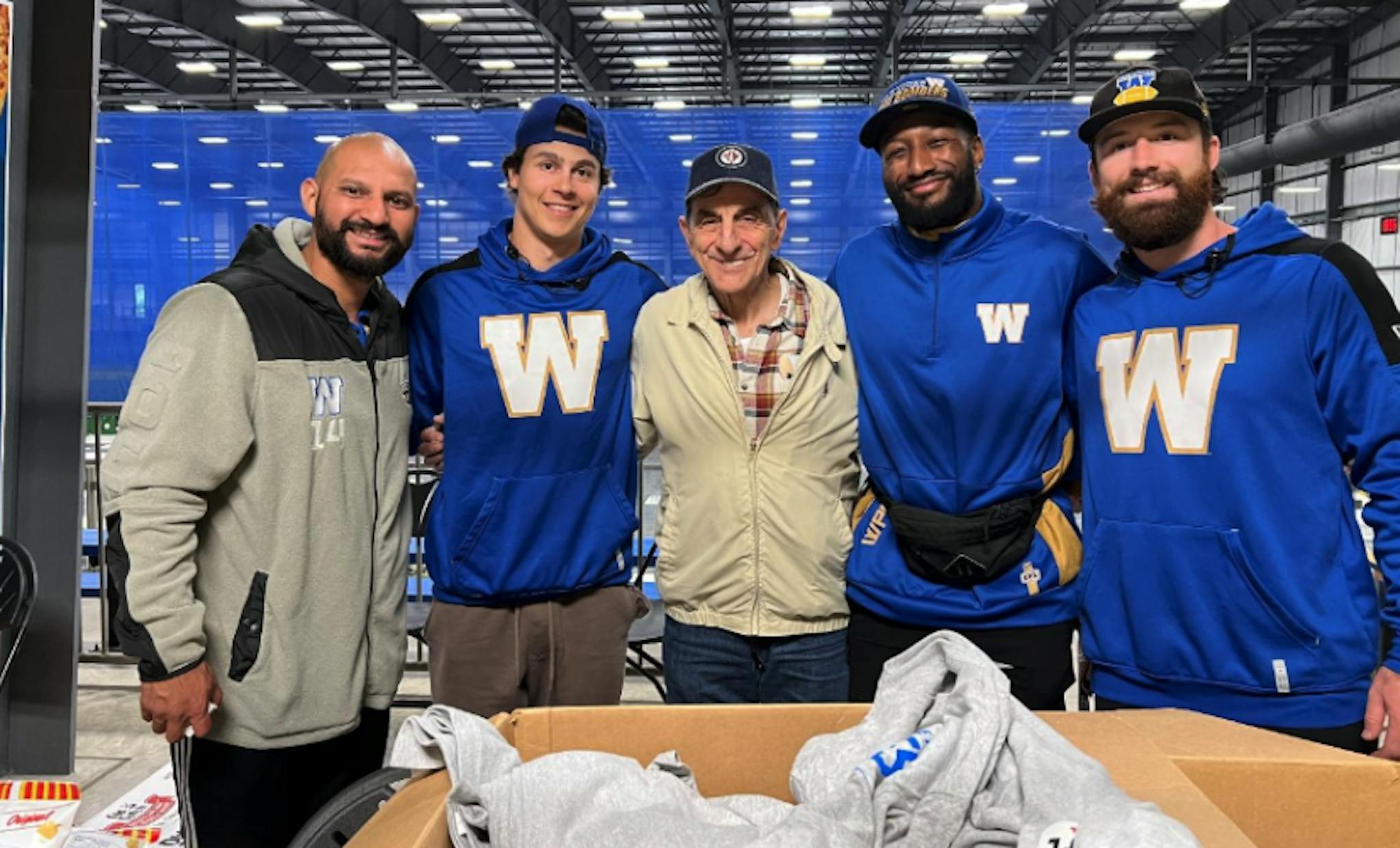 Ron Radics with the Winnipeg Blue Bombers