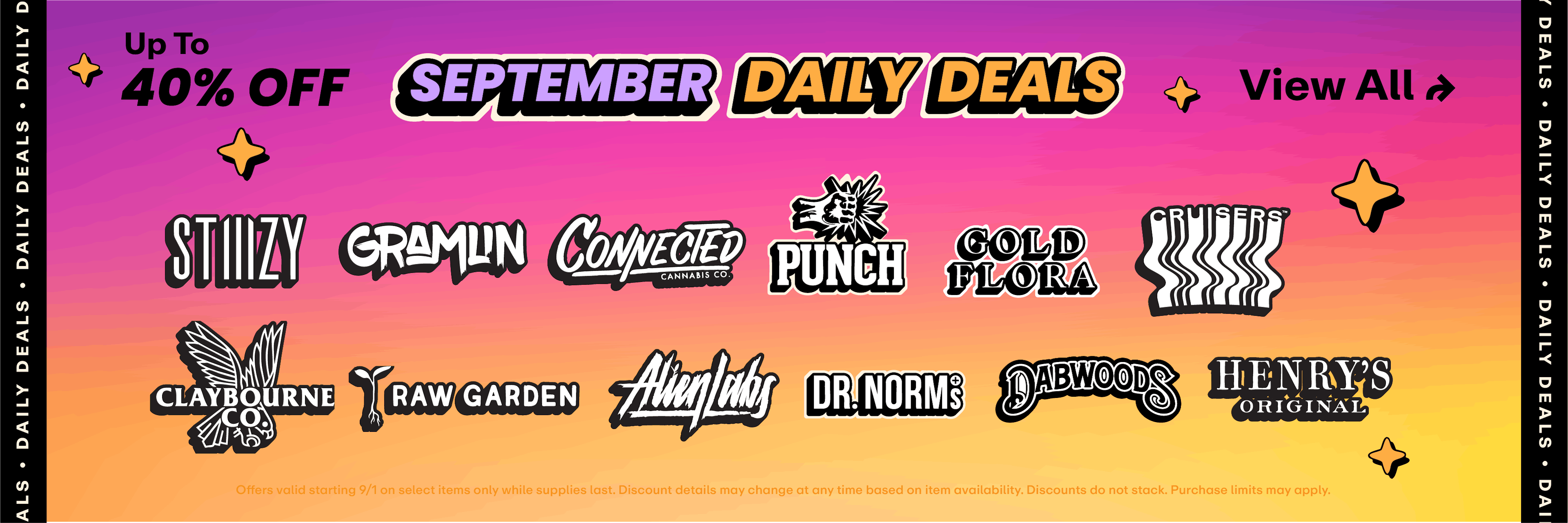 Up to 40% off September Daily Deals