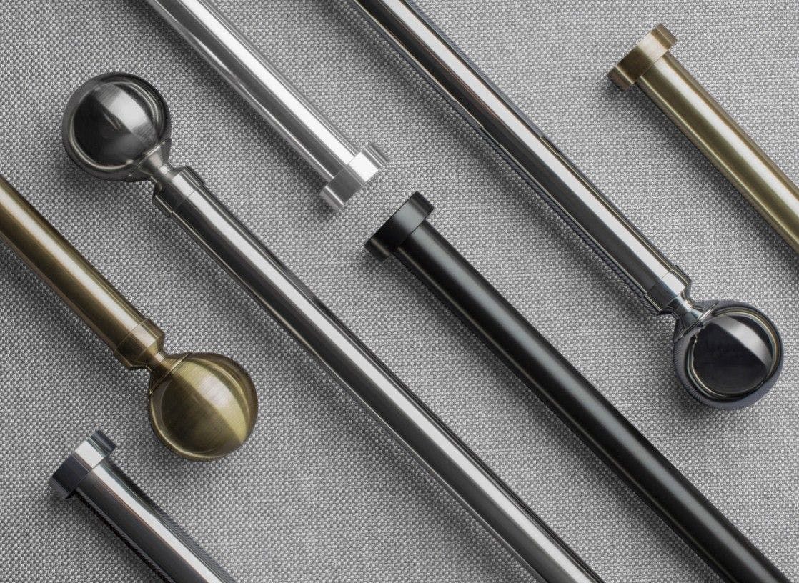 Flatlay of variety of poles
