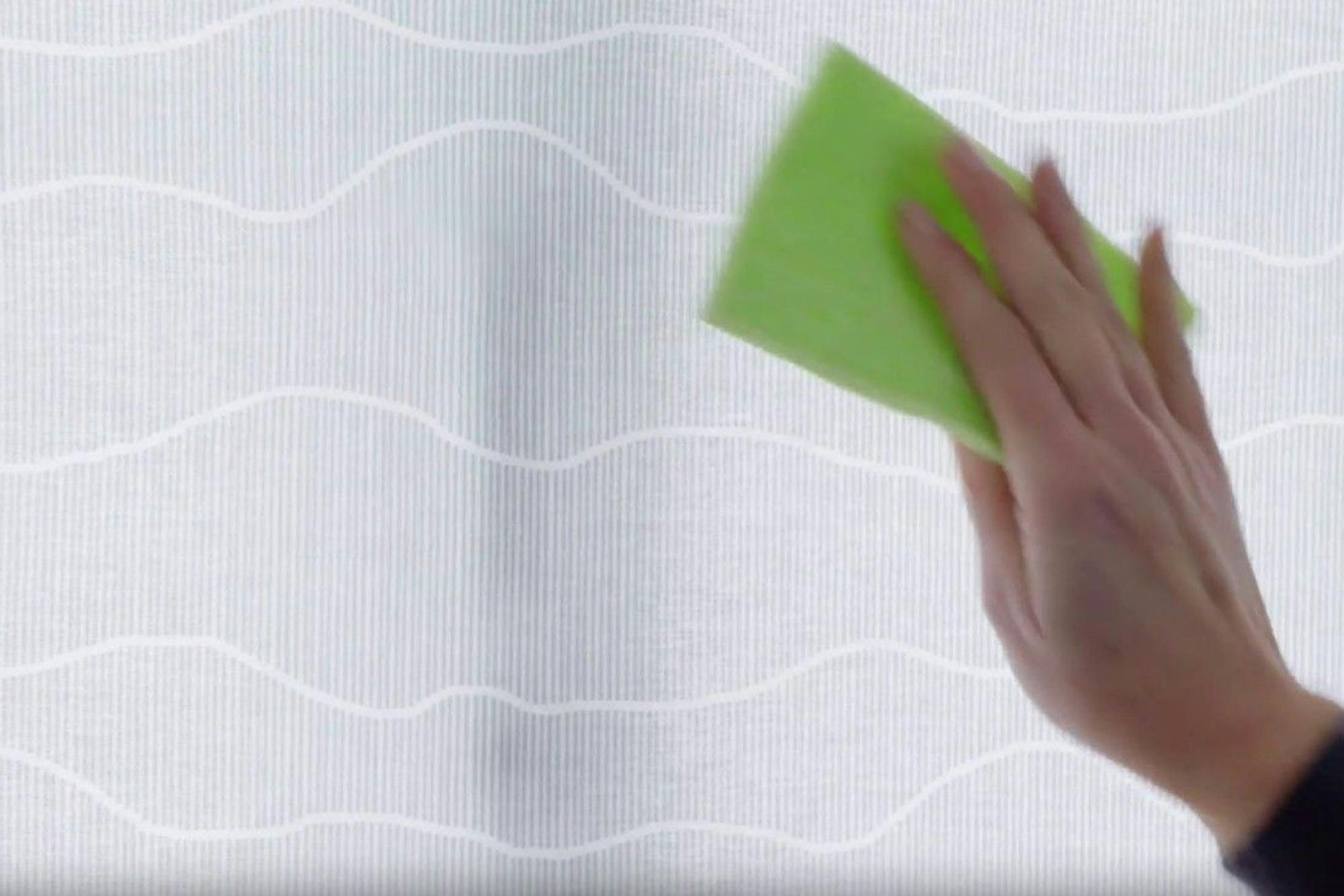 wiping clean roller blinds