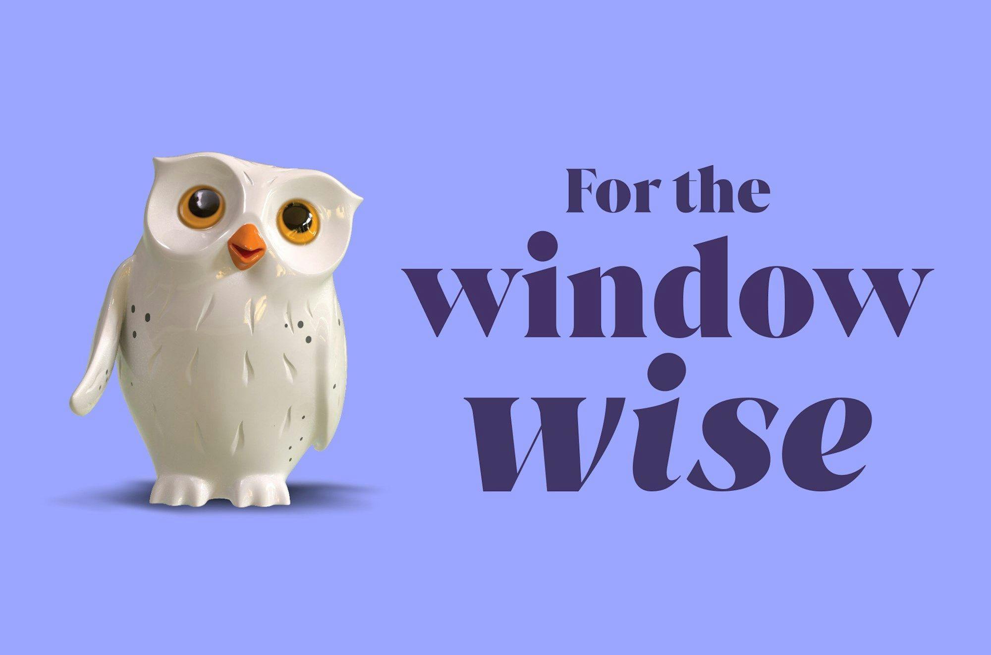 for the window wise