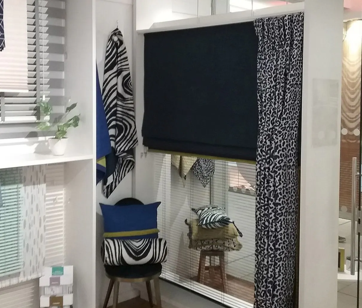 Display of Hillarys products in a showroom
