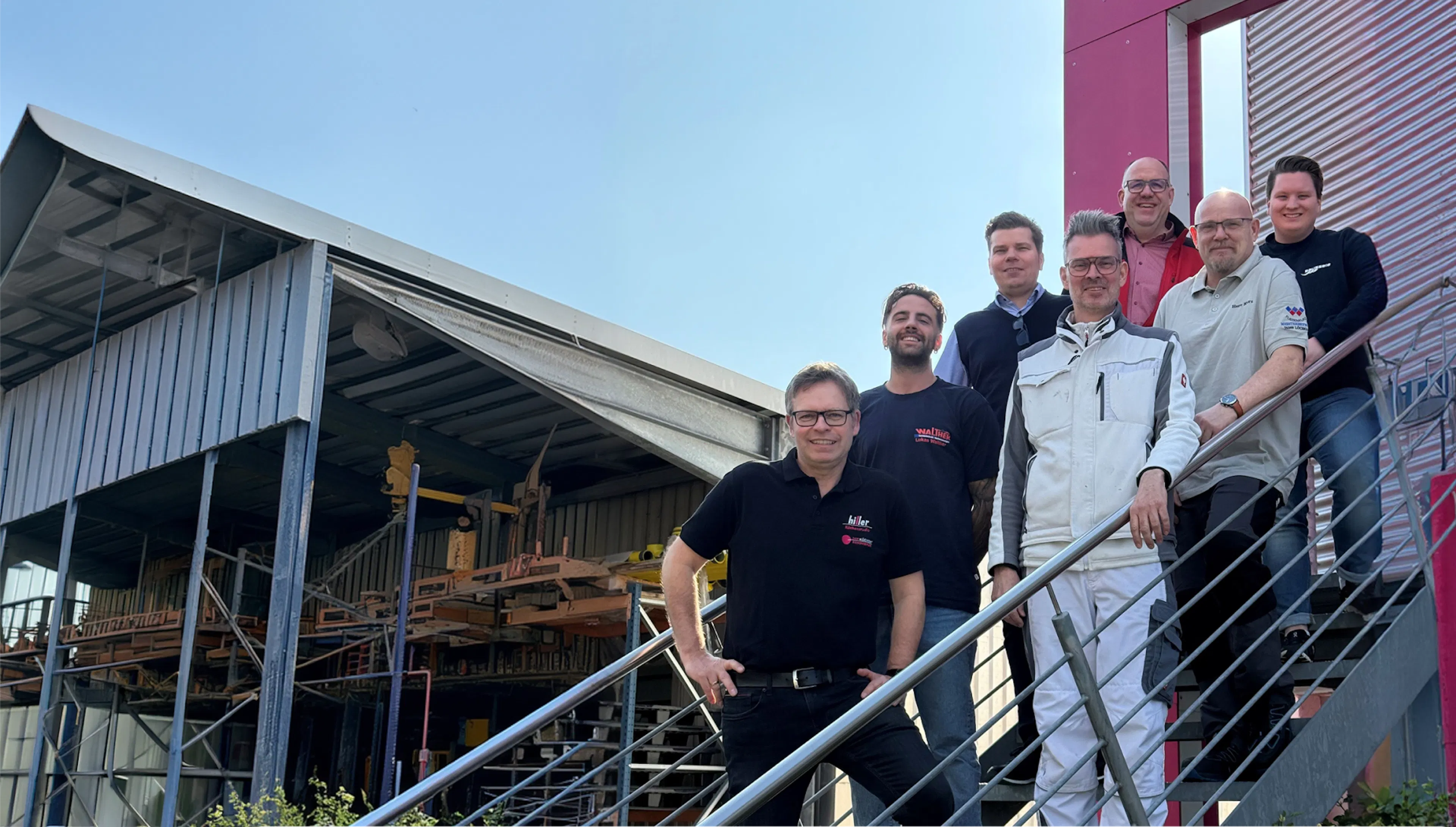 Die gesamte Team der Hiller Handwerkergruppe