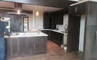 Custom kitchen construction using interior design plans - Hint of Honey