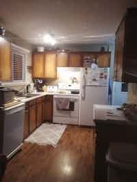 Dated looking kitchen pre-renovation