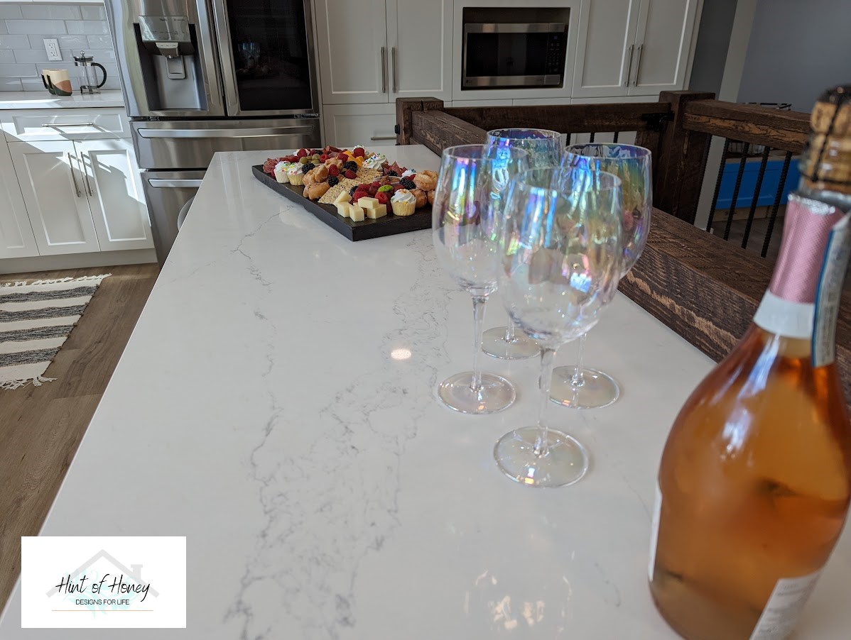 Custom kitchen designed by Hint of Honey in Fort St John