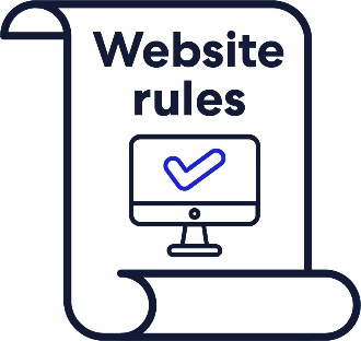 A document titled Website rules.