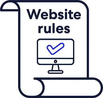 A document titled Website rules.